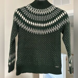 Eddie Bauer Fair Isle wool blend sweater